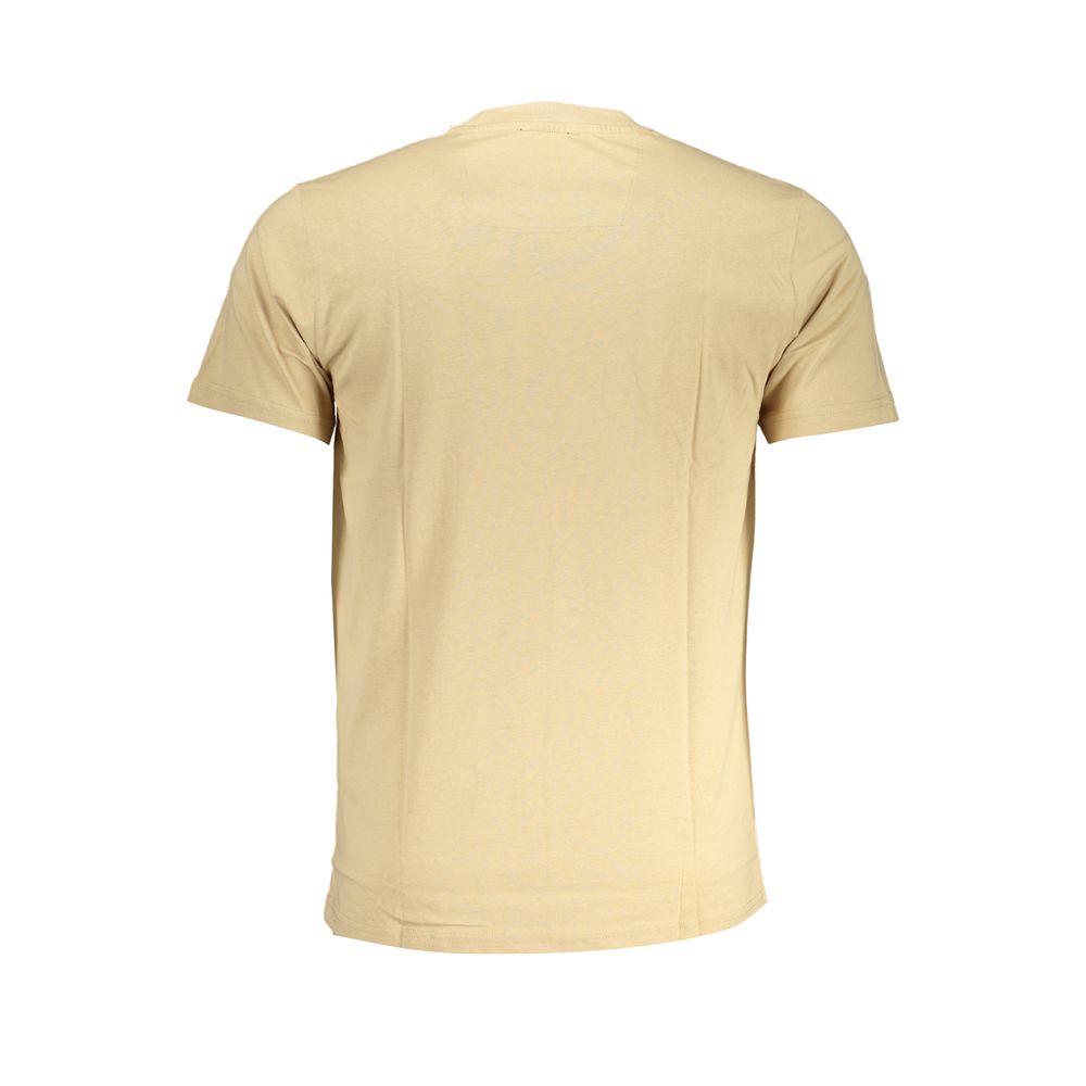 Beige Cotton T-Shirt - GlamHub Luxury and Icon Brand Clothing