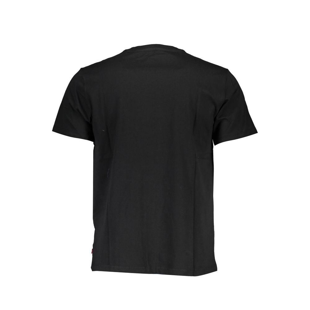 Black Cotton Men T-Shirt - GLAMHUB BOUTIQUE 