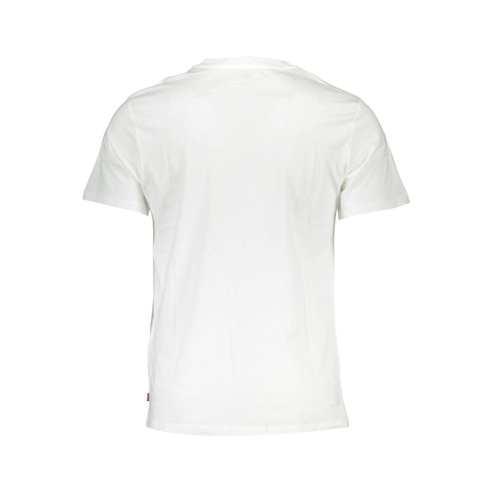 White Cotton Men T-Shirt - GLAMHUB BOUTIQUE 