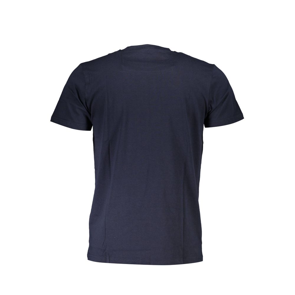 Blue Cotton T-Shirt - GlamHub Luxury and Icon Brand Clothing