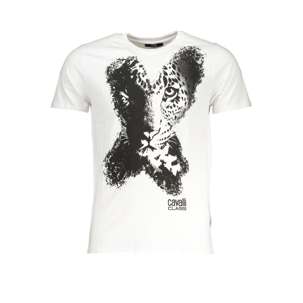 White Cotton T-Shirt - GlamHub Luxury and Icon Brand Clothing