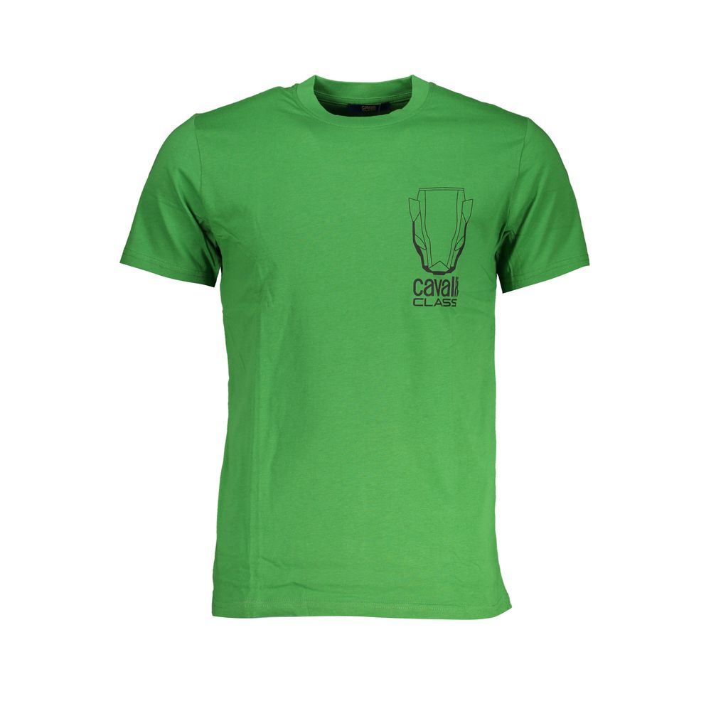 Green Cotton T-Shirt - GlamHub Luxury and Icon Brand Clothing