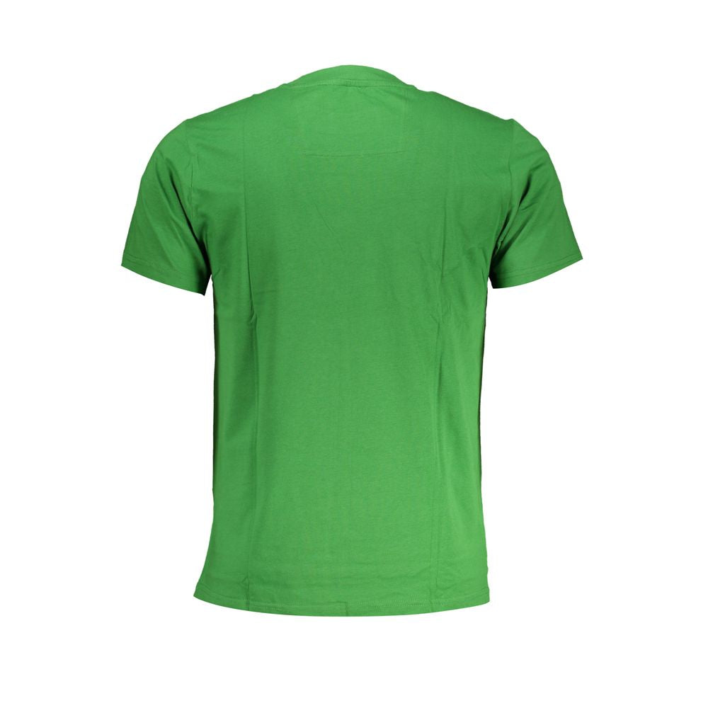 Green Cotton T-Shirt - GlamHub Luxury and Icon Brand Clothing