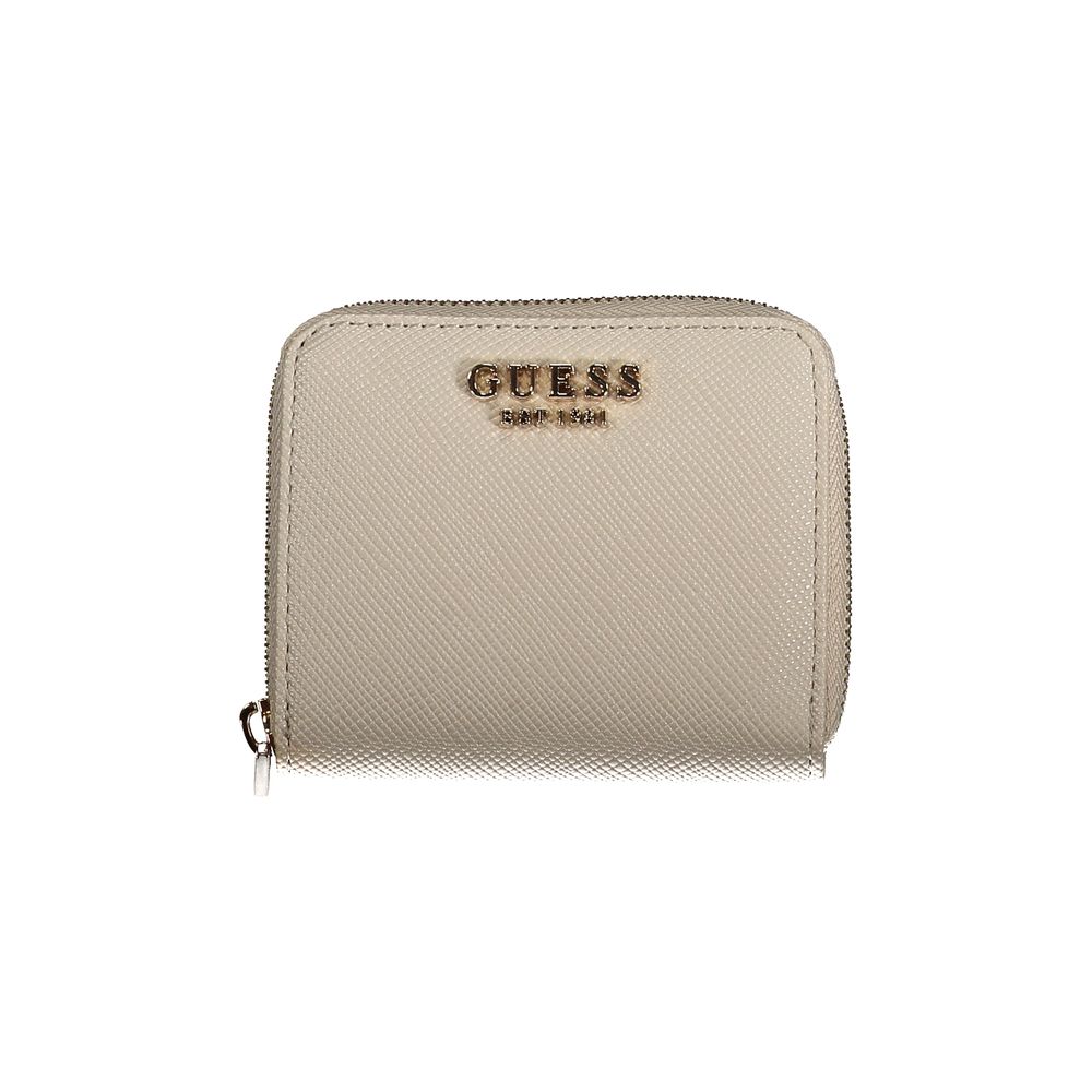 Beige Polyethylene Wallet - GLAMHUB BOUTIQUE 