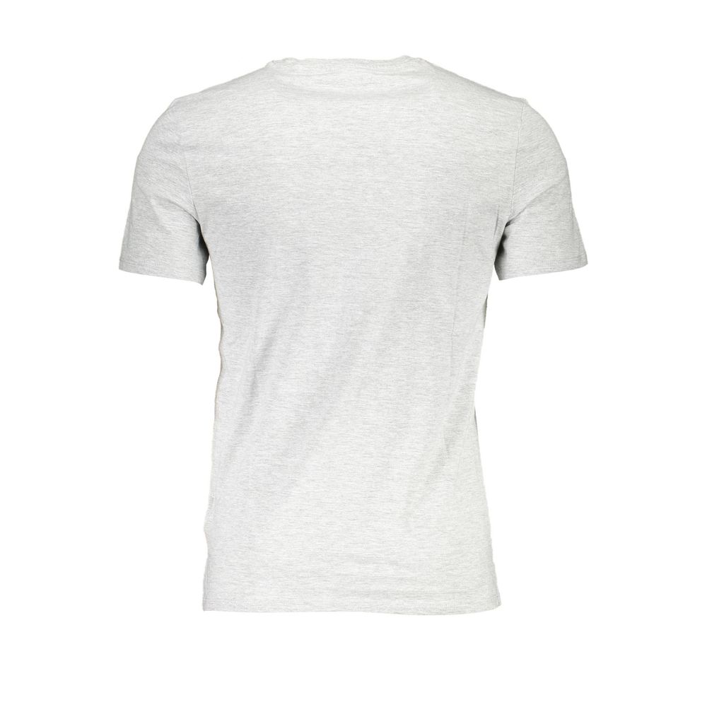 Gray Cotton Men T-Shirt - GLAMHUB BOUTIQUE 