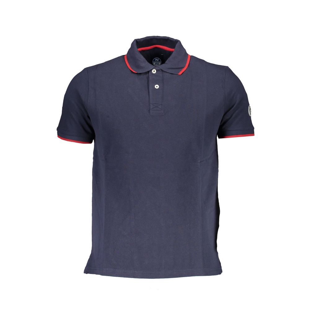 Blaues Poloshirt aus Baumwolle für Herren