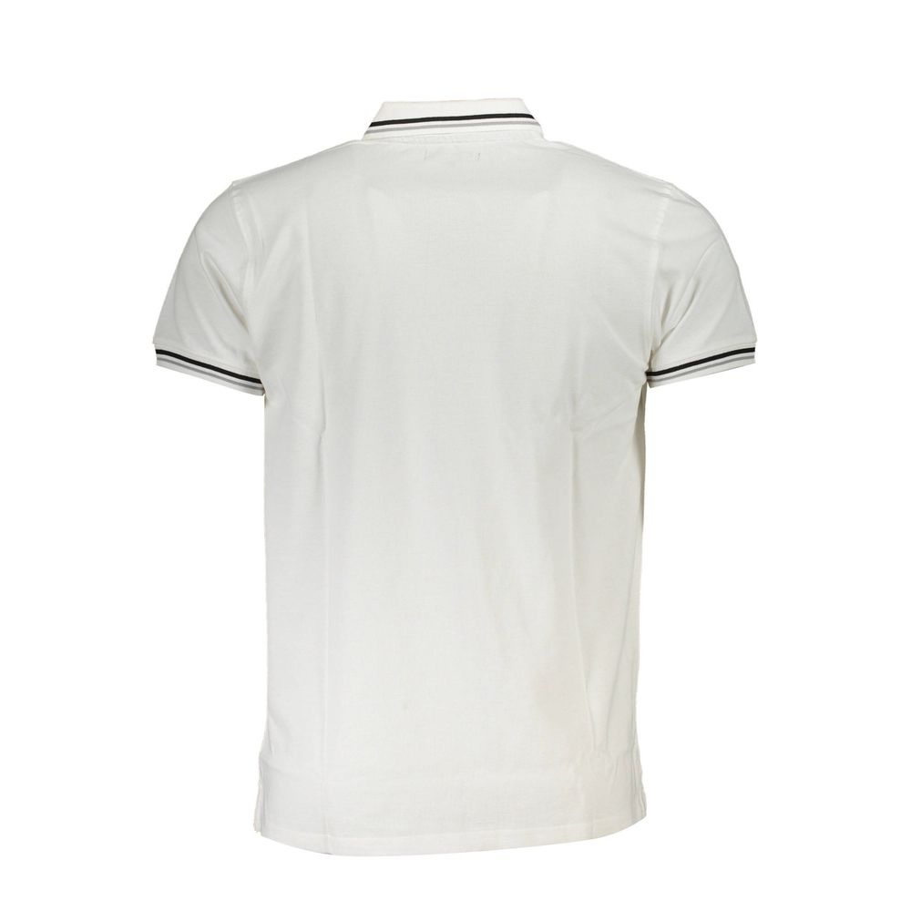 White Cotton Polo Shirt - GlamHub Luxury and Icon Brand Clothing