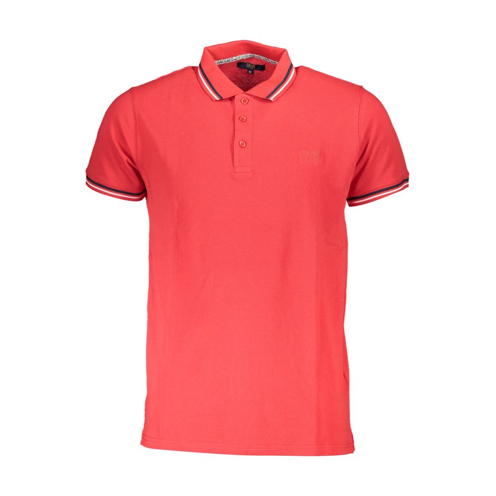 Red Cotton Polo Shirt - GlamHub Luxury and Icon Brand Clothing