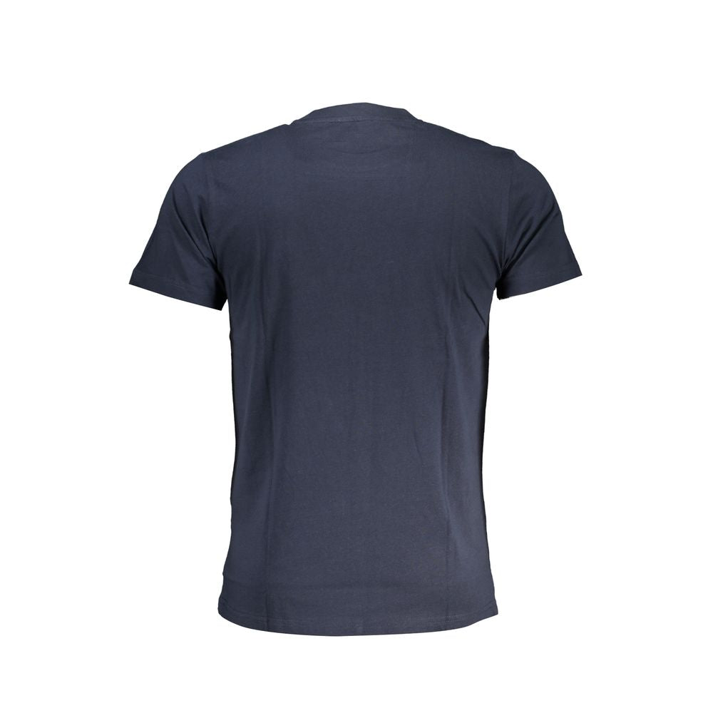 Blue Cotton T-Shirt - GlamHub Luxury and Icon Brand Clothing