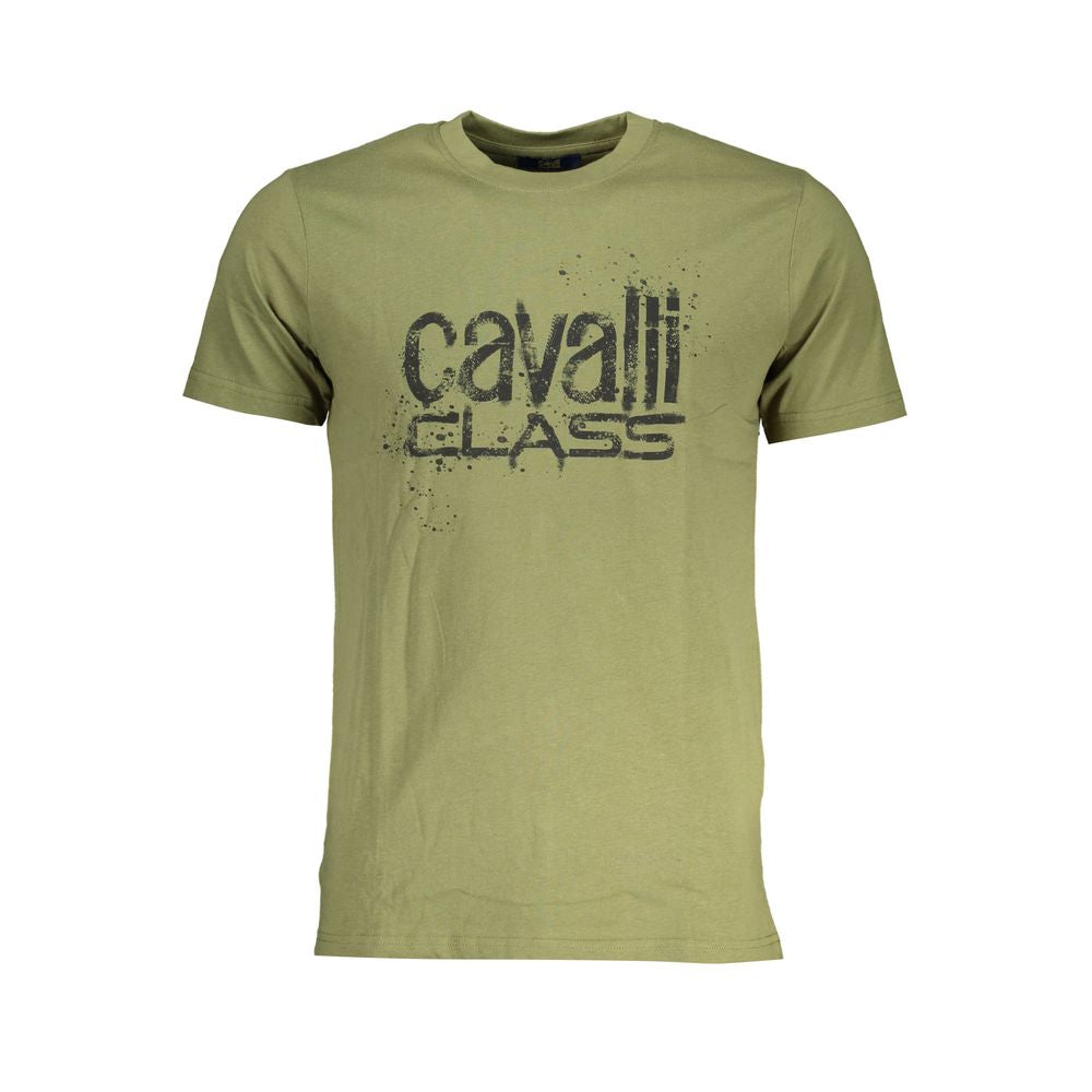 Green Cotton T-Shirt - GlamHub Luxury and Icon Brand Clothing