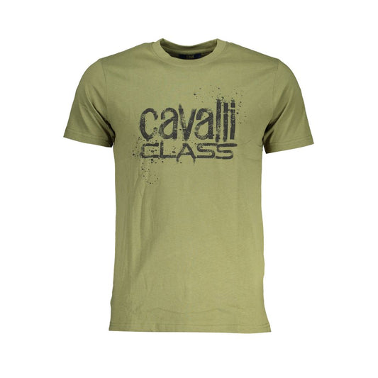 Green Cotton T-Shirt - GlamHub Luxury and Icon Brand Clothing