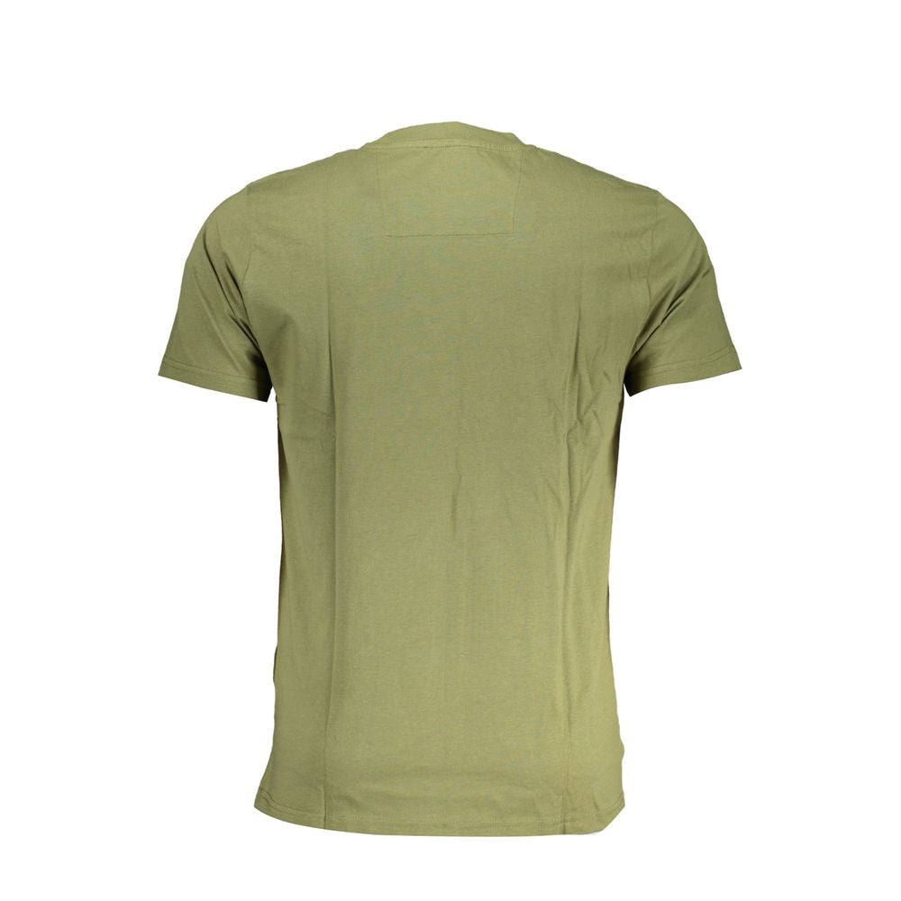 Green Cotton T-Shirt - GlamHub Luxury and Icon Brand Clothing