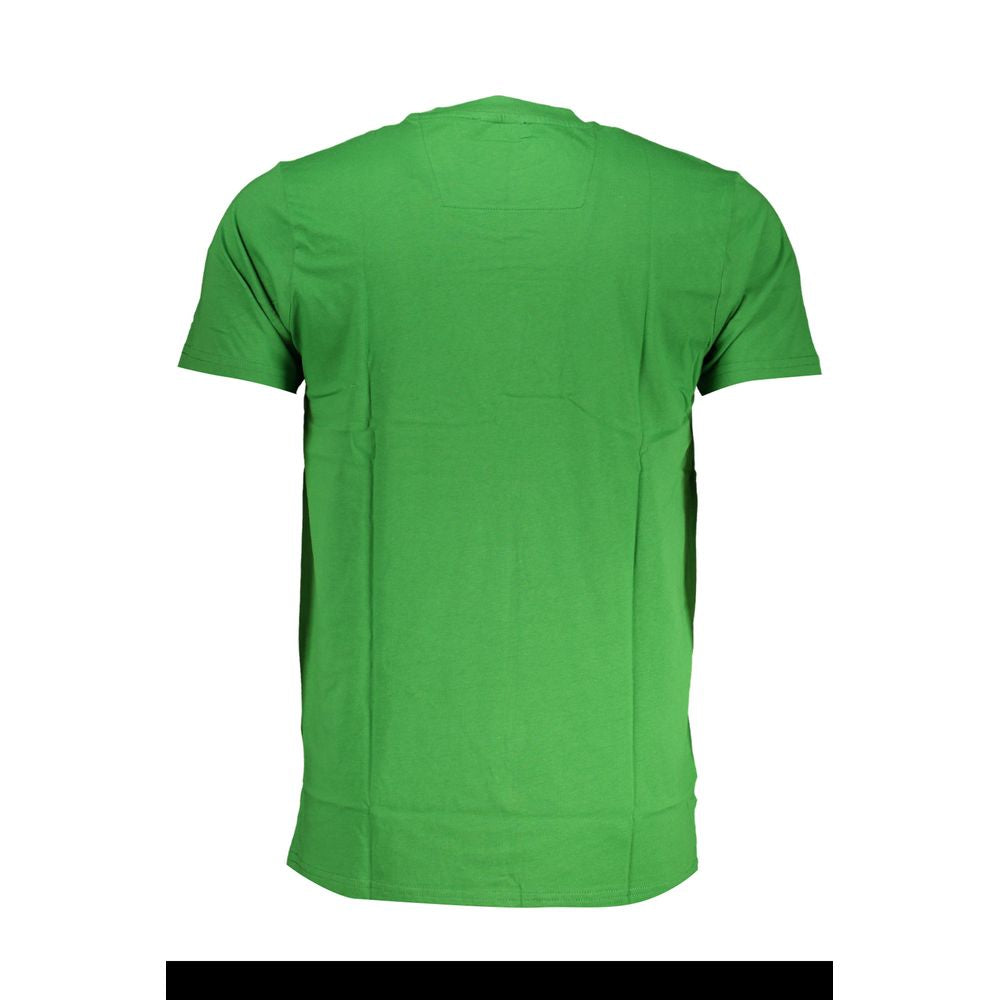 Green Cotton T-Shirt - GlamHub Luxury and Icon Brand Clothing