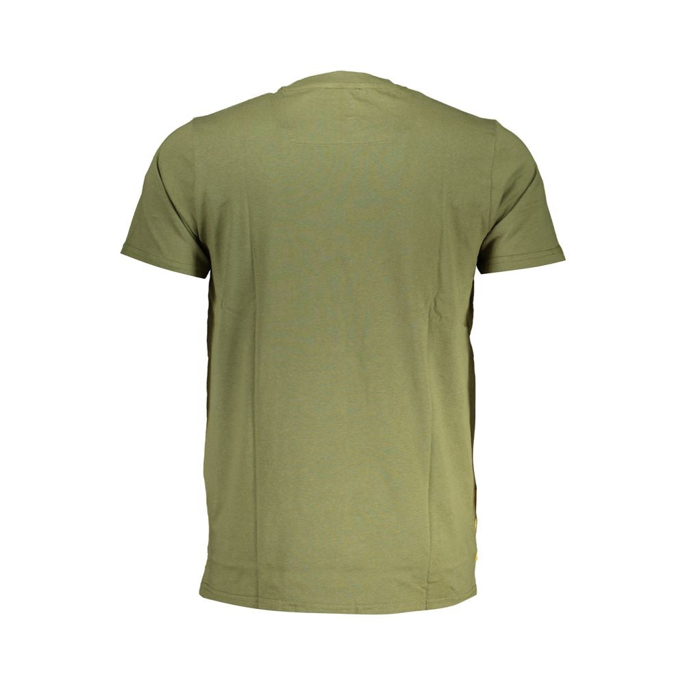 Green Cotton T-Shirt - GlamHub Luxury and Icon Brand Clothing