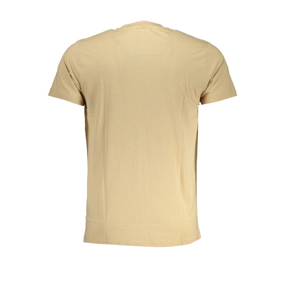 Beige Cotton T-Shirt - GlamHub Luxury and Icon Brand Clothing