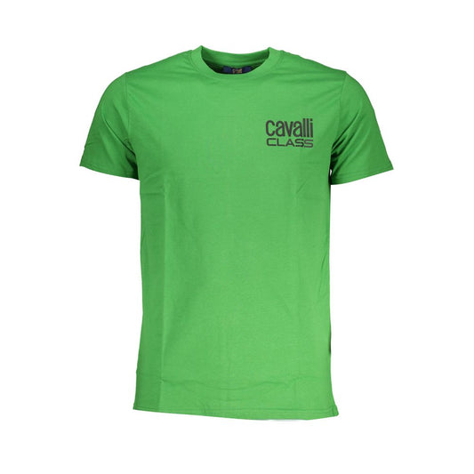 Green Cotton T-Shirt - GlamHub Luxury and Icon Brand Clothing