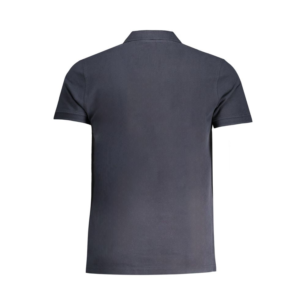 Blue Cotton Polo Shirt - GlamHub Luxury and Icon Brand Clothing