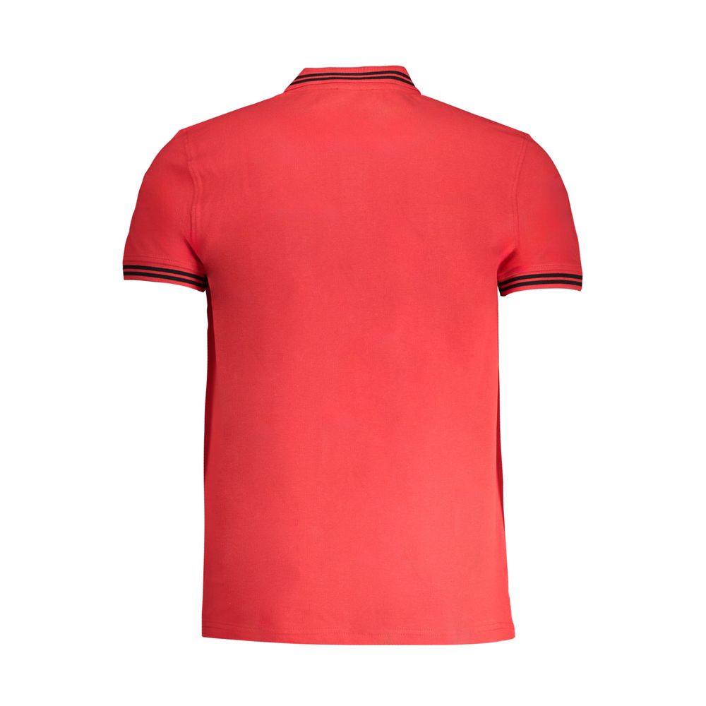 Red Cotton Polo Shirt - GlamHub Luxury and Icon Brand Clothing