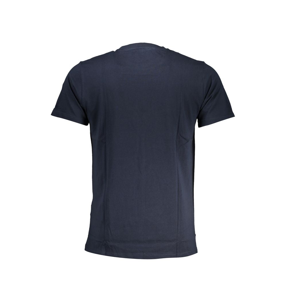 Blue Cotton T-Shirt - GlamHub Luxury and Icon Brand Clothing