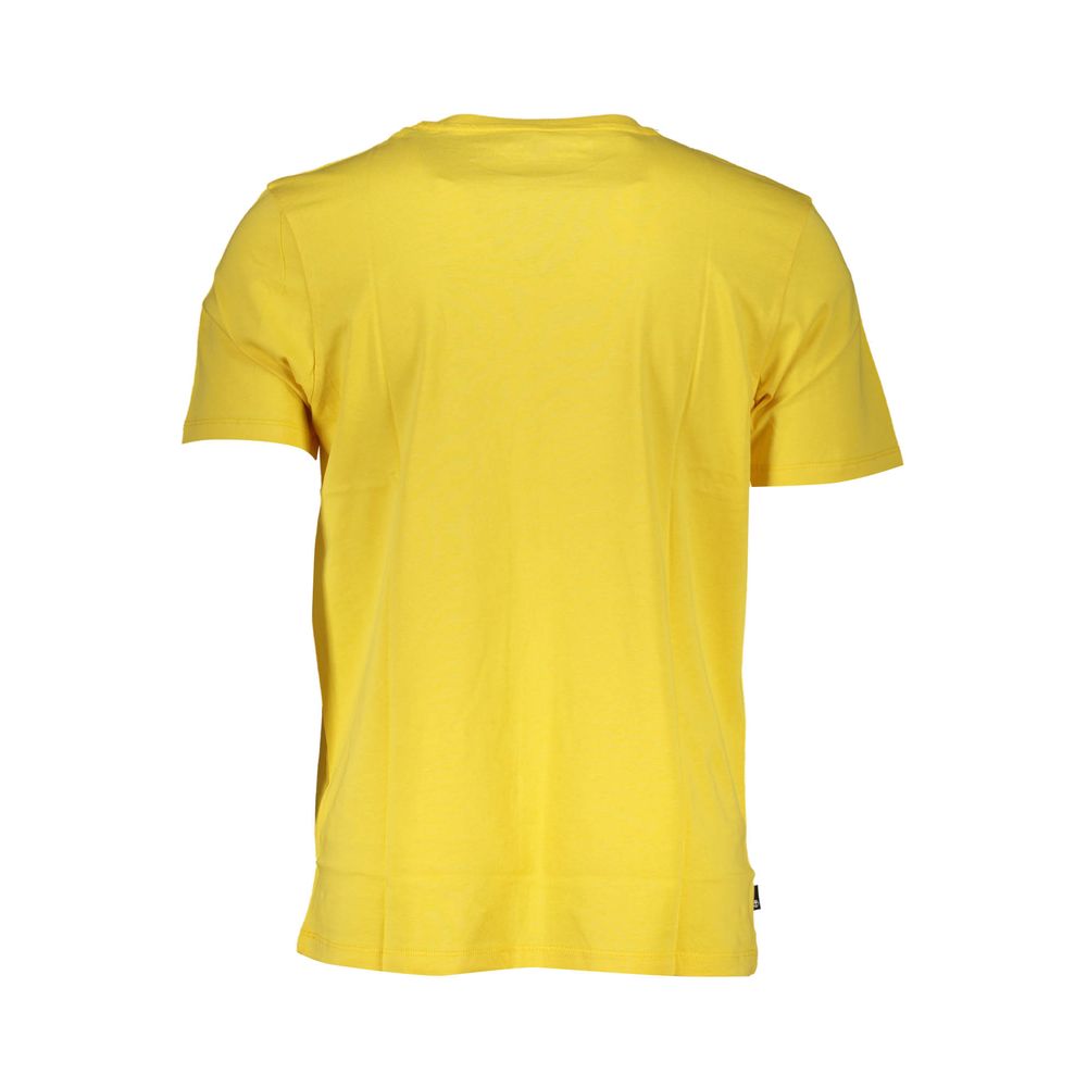 Yellow Cotton T-Shirt - GlamHub Luxury and Icon Brand Clothing