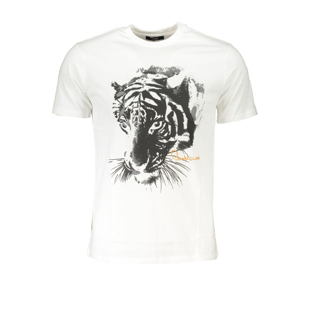 White Cotton T-Shirt - GlamHub Luxury and Icon Brand Clothing