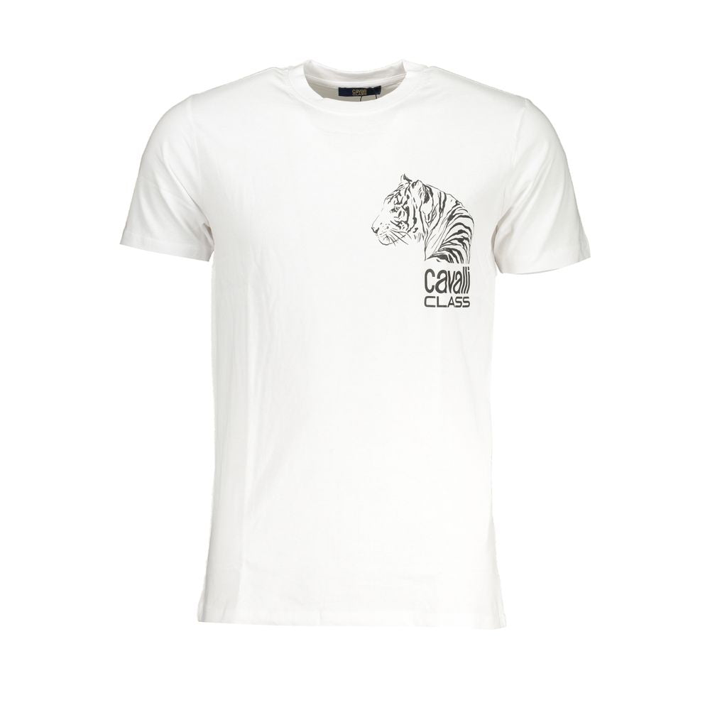 White Cotton T-Shirt - GlamHub Luxury and Icon Brand Clothing