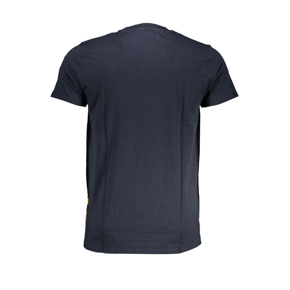 Blue Cotton T-Shirt - GlamHub Luxury and Icon Brand Clothing