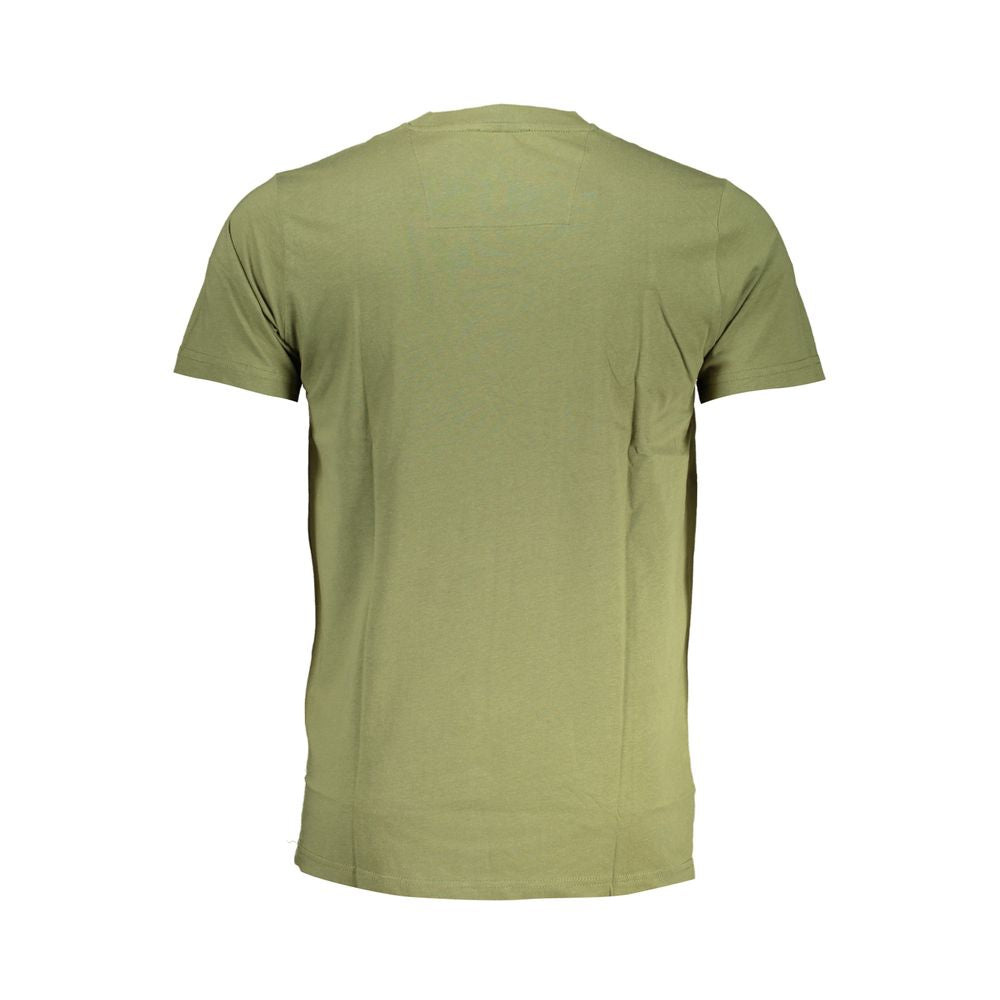 Green Cotton T-Shirt - GlamHub Luxury and Icon Brand Clothing