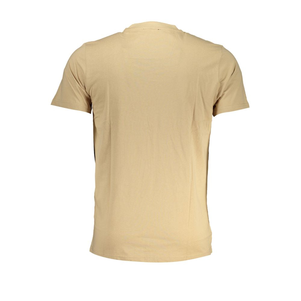 Beige Cotton T-Shirt - GlamHub Luxury and Icon Brand Clothing