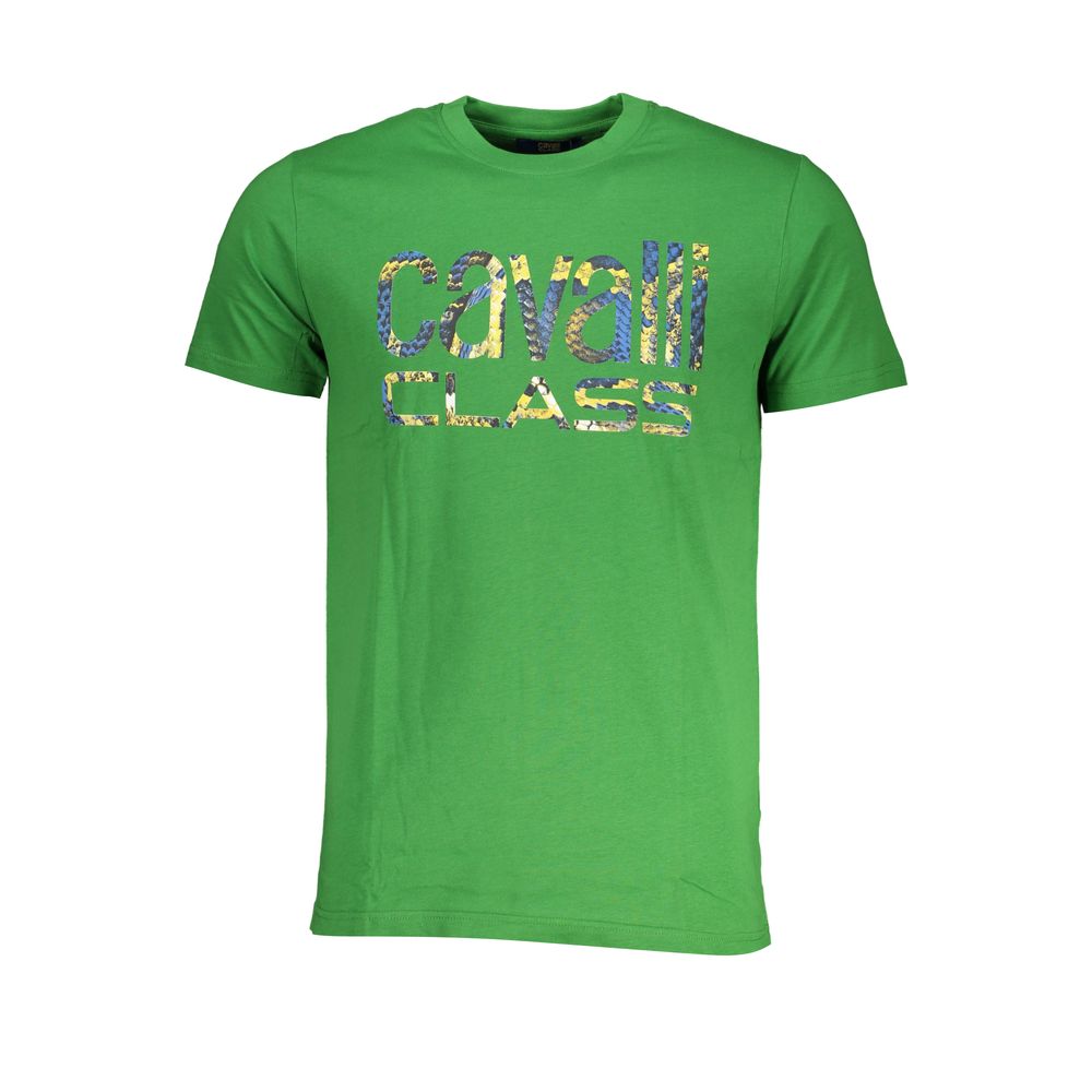 Green Cotton T-Shirt - GlamHub Luxury and Icon Brand Clothing