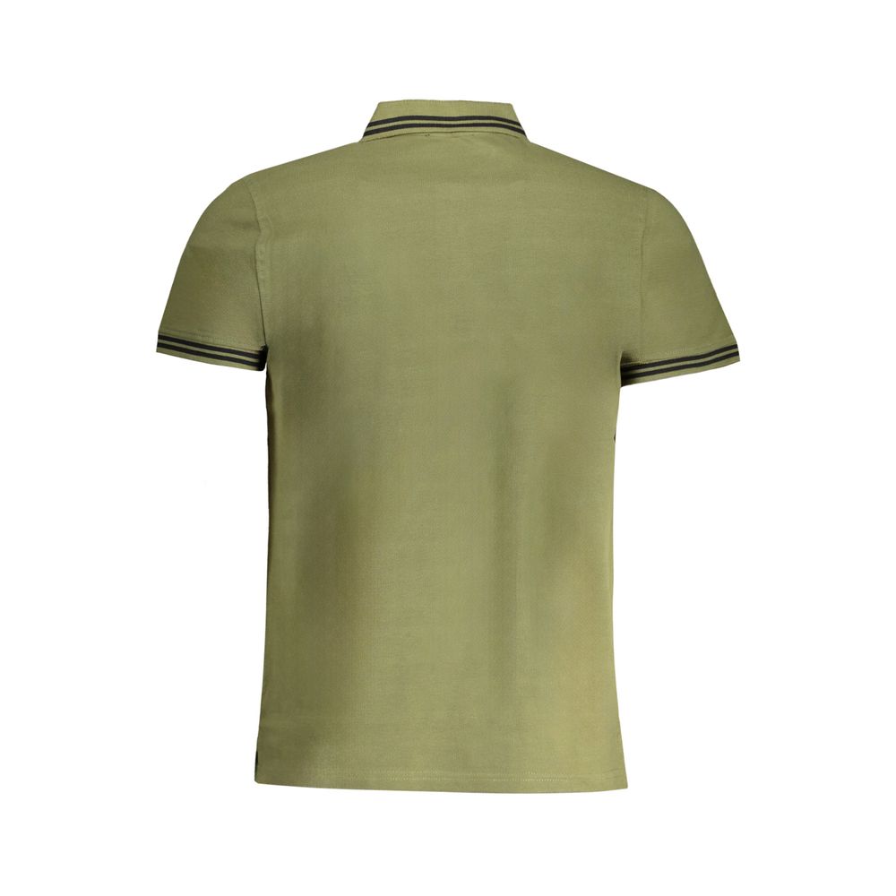 Green Cotton Polo Shirt - GlamHub Luxury and Icon Brand Clothing