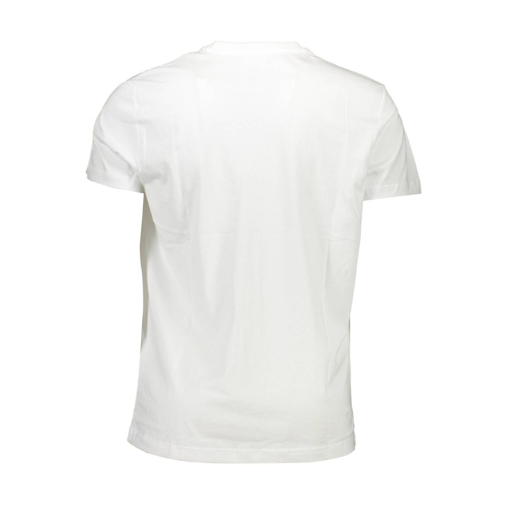 White Cotton Men T-Shirt - GLAMHUB BOUTIQUE 