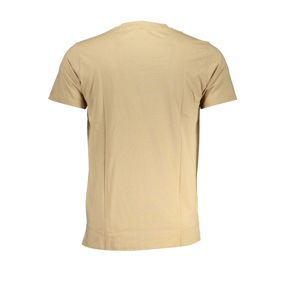 Beige Cotton T-Shirt - GlamHub Luxury and Icon Brand Clothing