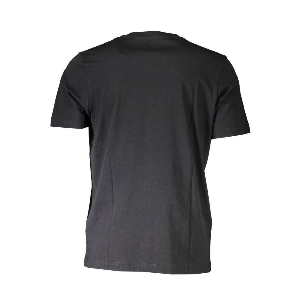 Black Cotton Men T-Shirt - GLAMHUB BOUTIQUE 