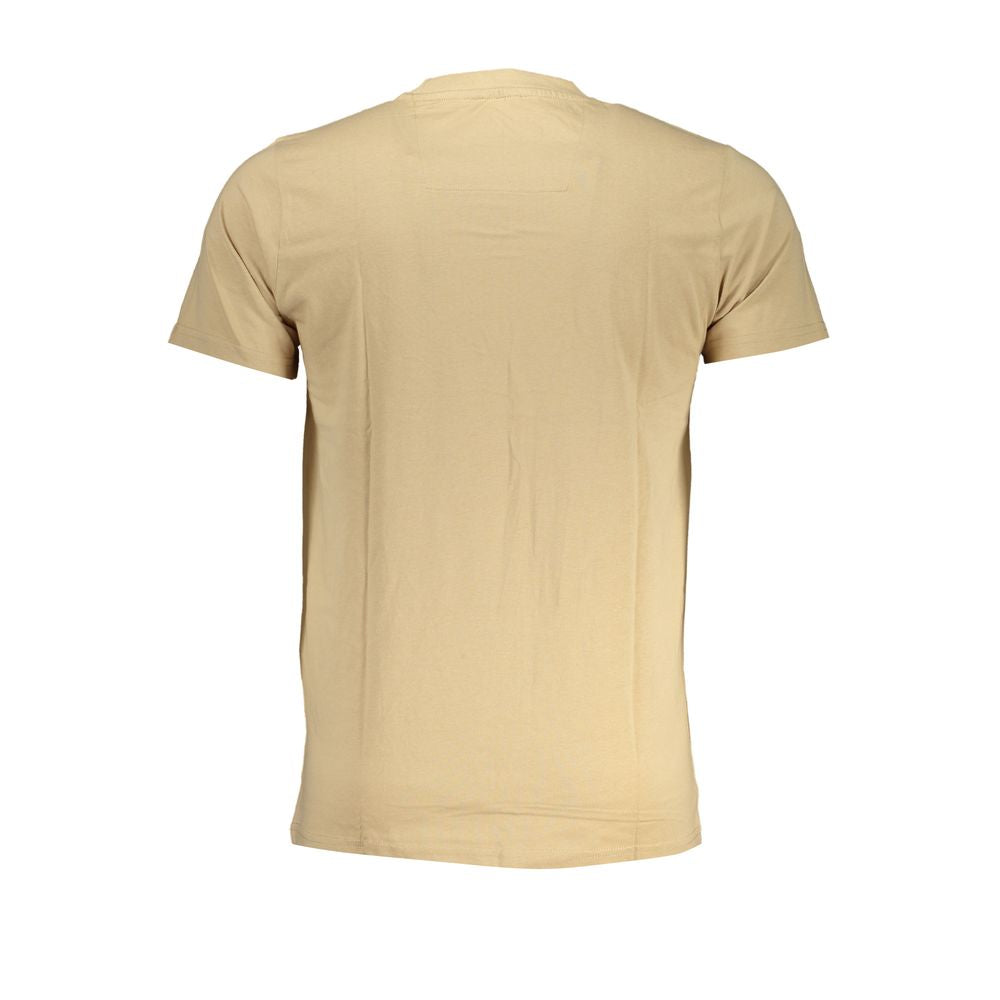 Beige Cotton T-Shirt - GlamHub Luxury and Icon Brand Clothing