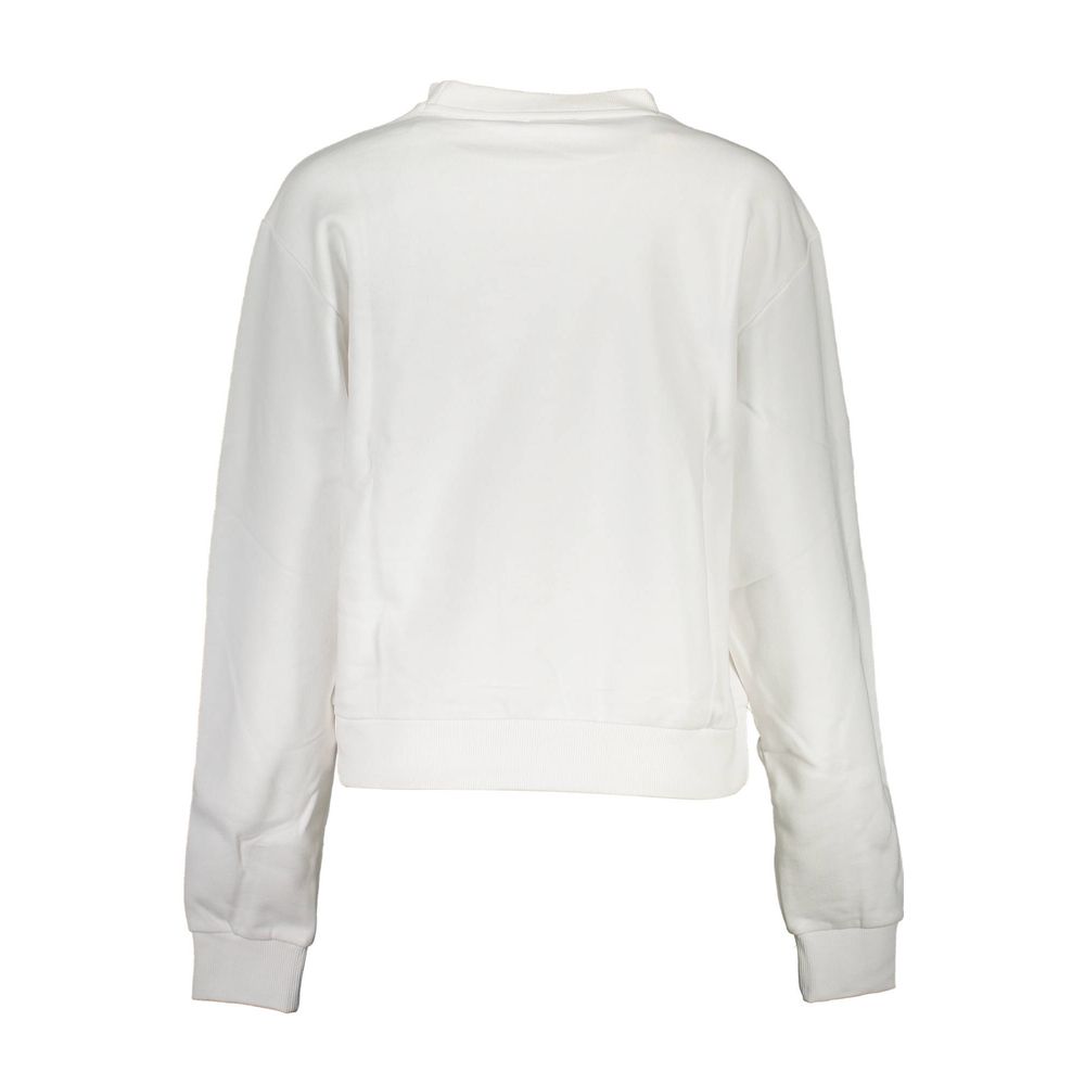 White Cotton Women Sweater - GLAMHUB BOUTIQUE 