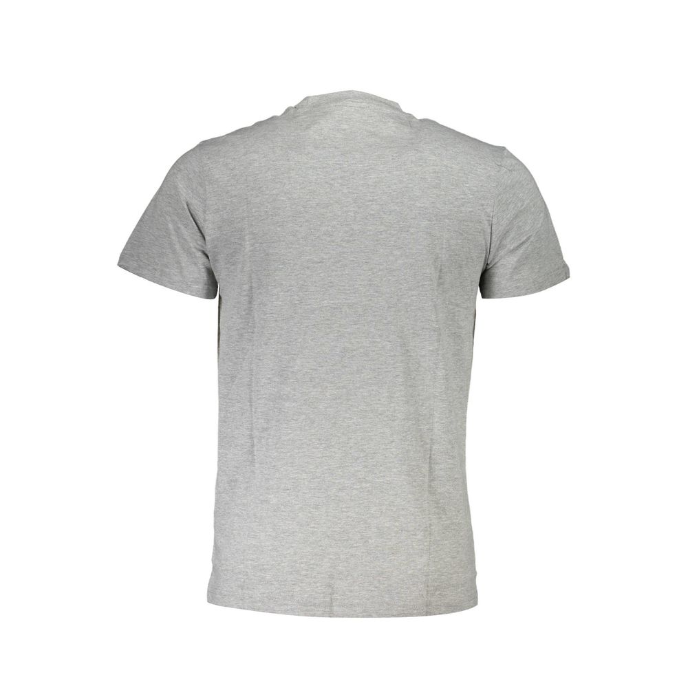 Gray Cotton T-Shirt - GlamHub Luxury and Icon Brand Clothing