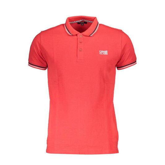 Red Cotton Polo Shirt - GlamHub Luxury and Icon Brand Clothing