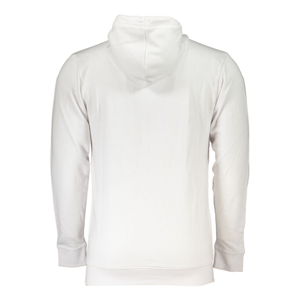 White Cotton Men Sweatshirt - GlamHub Luxury and Icon Brand Clothing