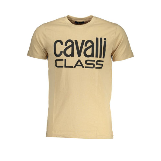 Beige Cotton T-Shirt - GlamHub Luxury and Icon Brand Clothing