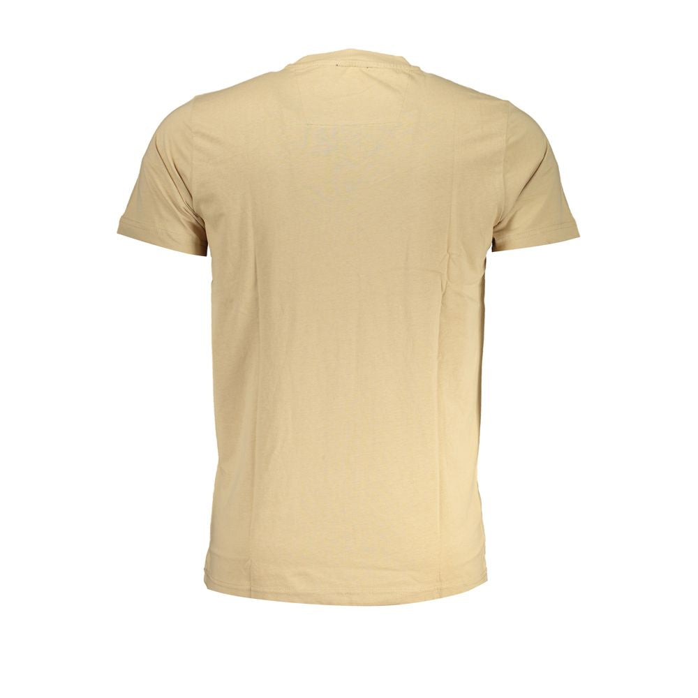 Beige Cotton T-Shirt - GlamHub Luxury and Icon Brand Clothing