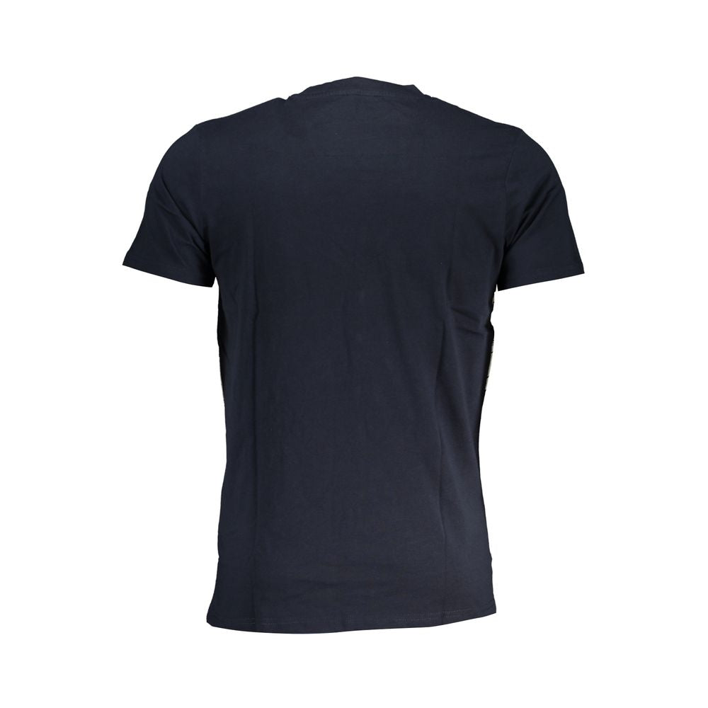 Blue Cotton T-Shirt - GlamHub Luxury and Icon Brand Clothing