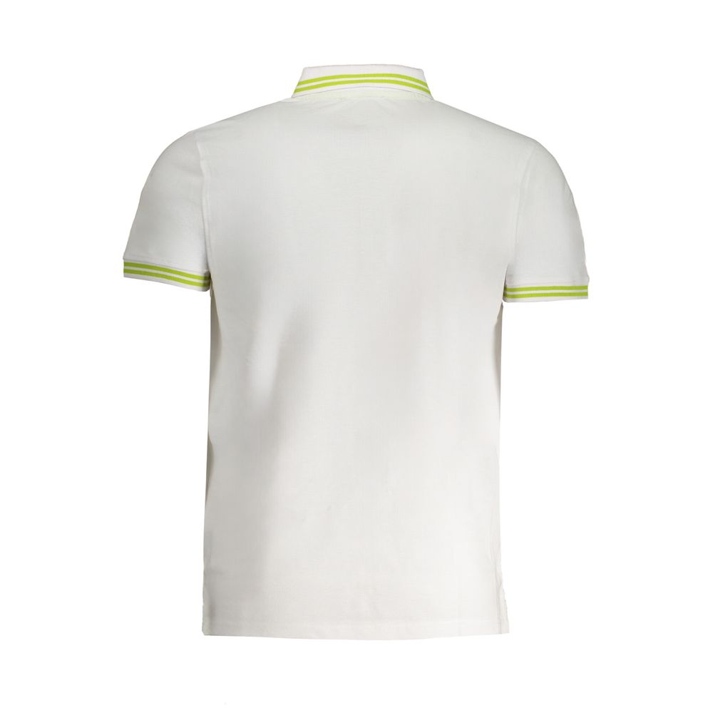 White Cotton Polo Shirt - GlamHub Luxury and Icon Brand Clothing