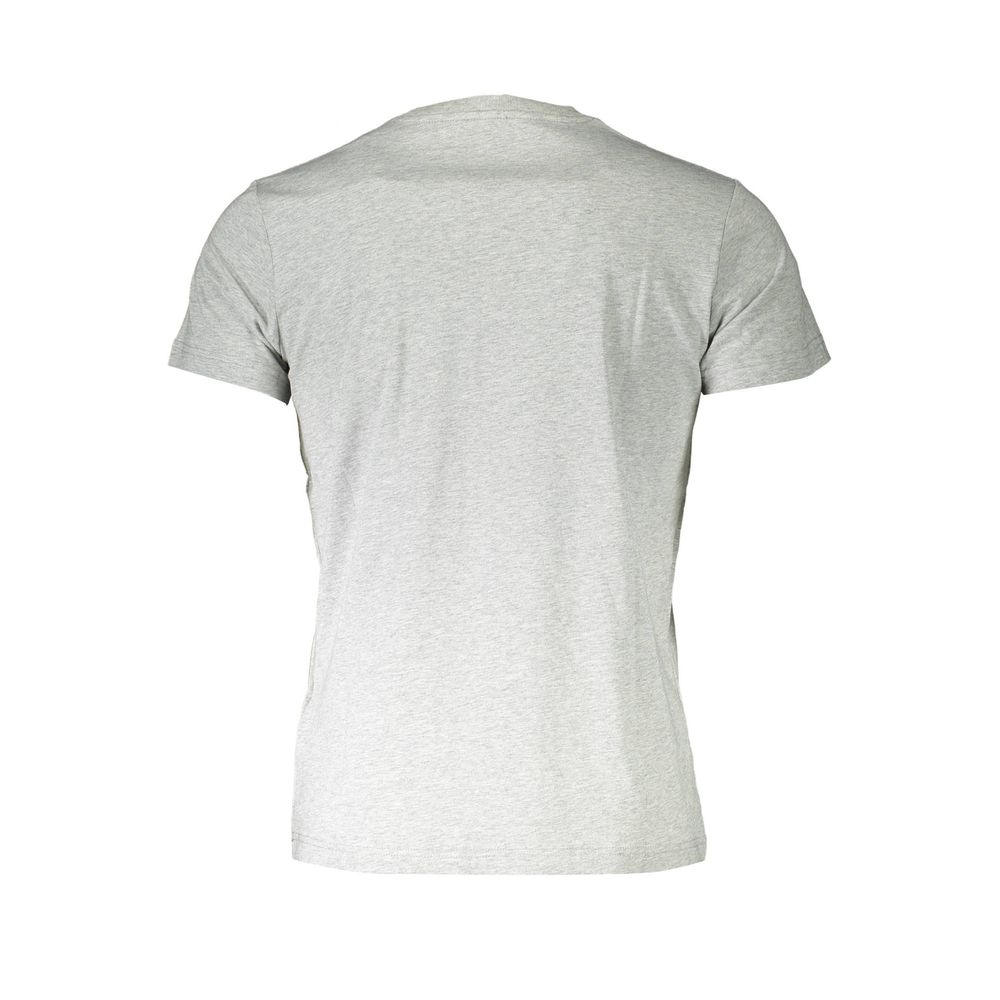 Gray Cotton Men T-Shirt - GLAMHUB BOUTIQUE 