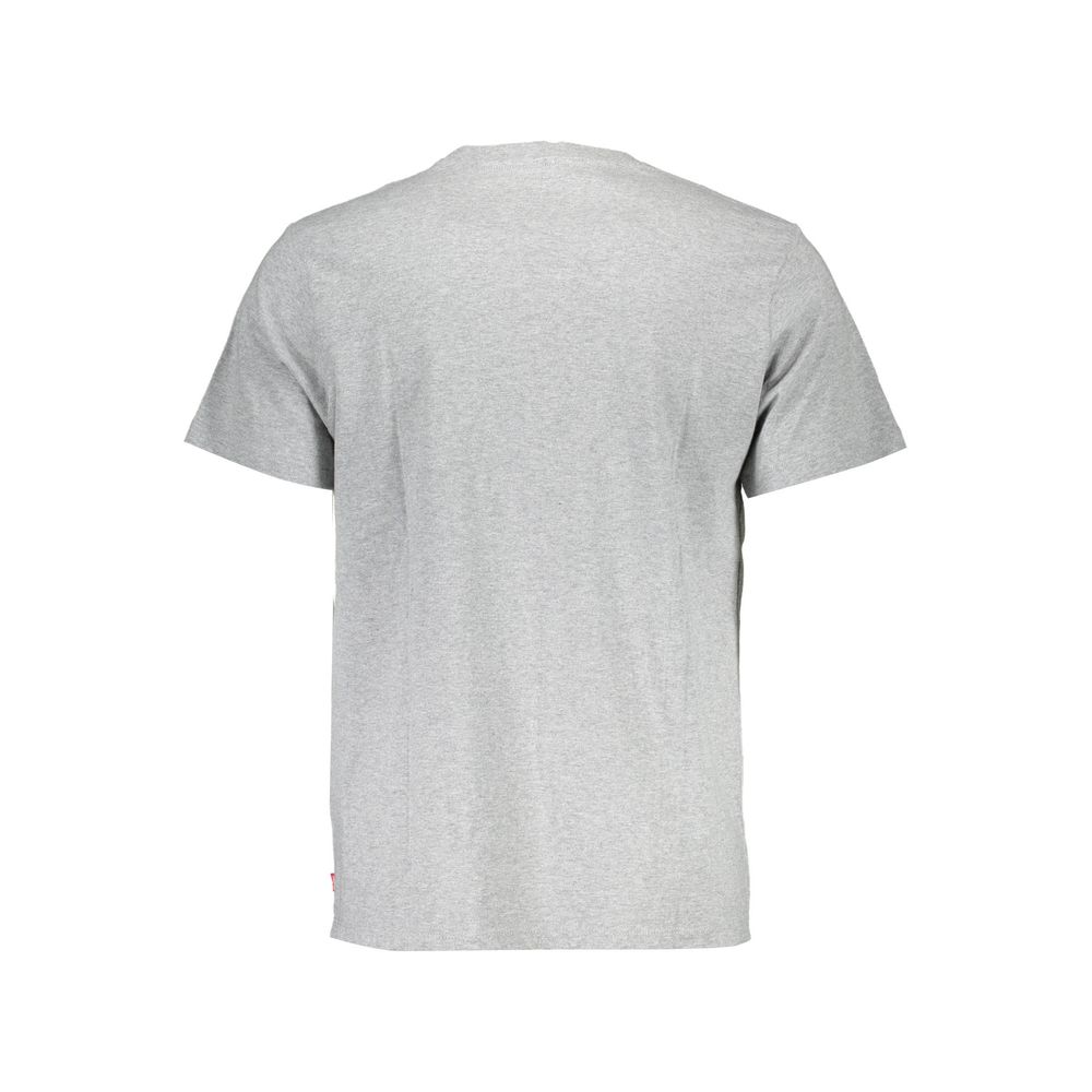 Gray Cotton Men T-Shirt - GLAMHUB BOUTIQUE 