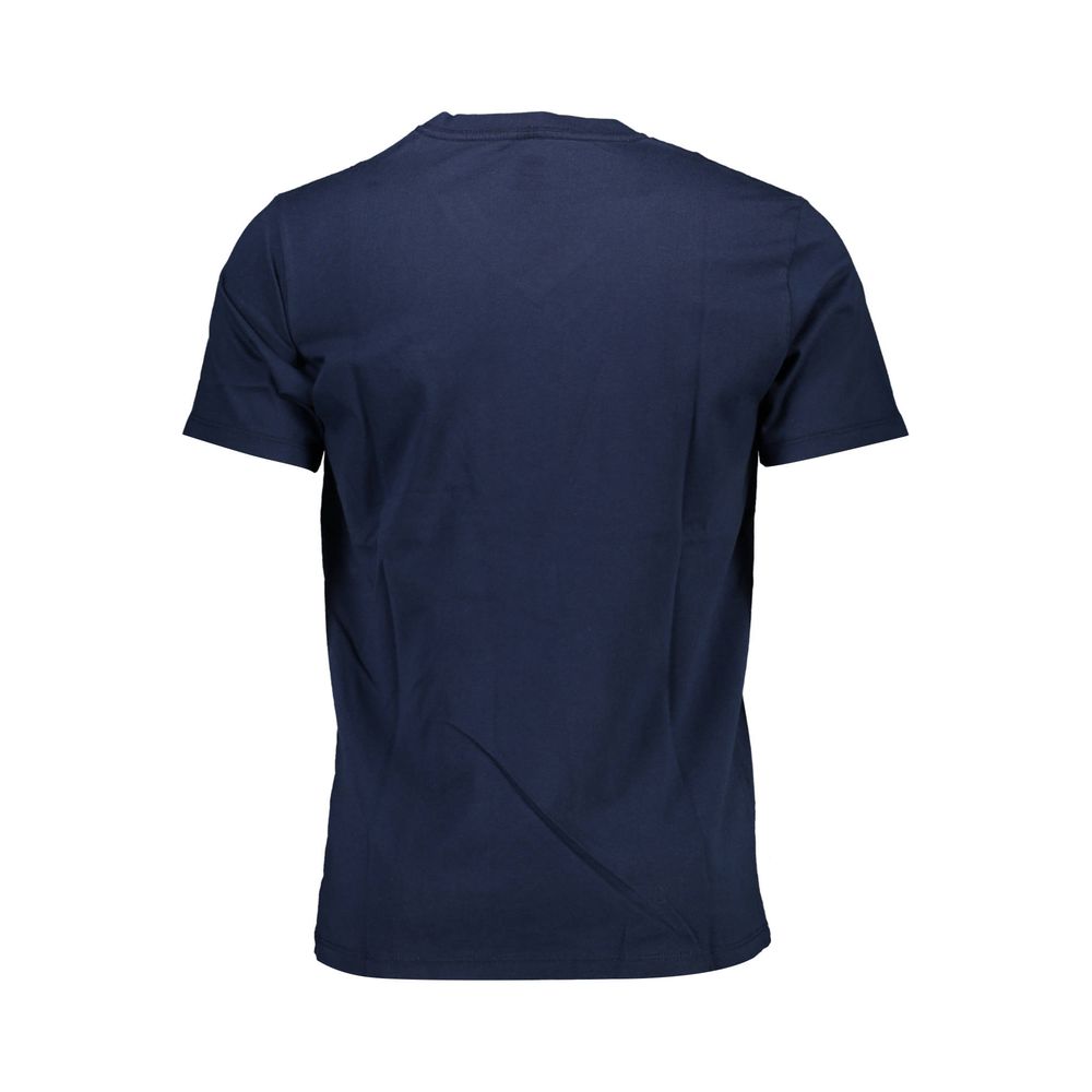 Blue Cotton Men T-Shirt - GLAMHUB BOUTIQUE 