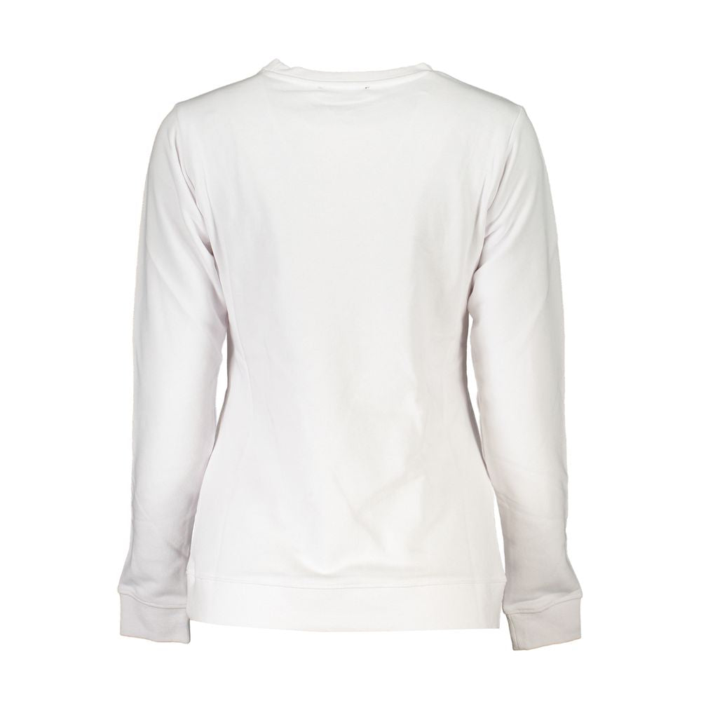 White Cotton Sweater - GlamHub Luxury and Icon Brand Clothing