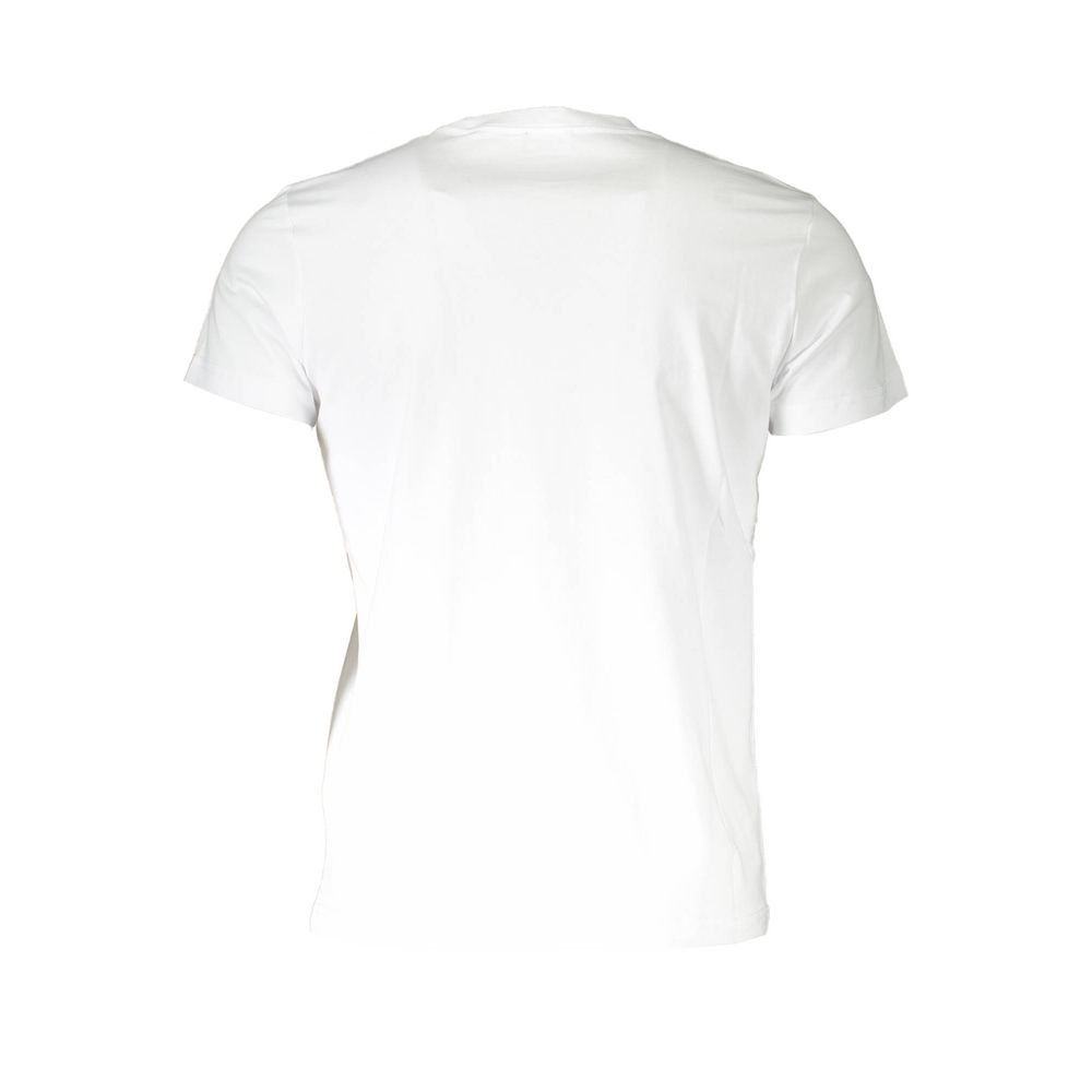 White Cotton Men T-Shirt - GLAMHUB BOUTIQUE 