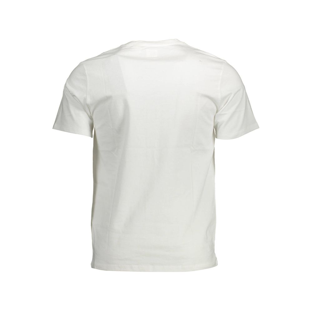 White Cotton Men T-Shirt - GLAMHUB BOUTIQUE 