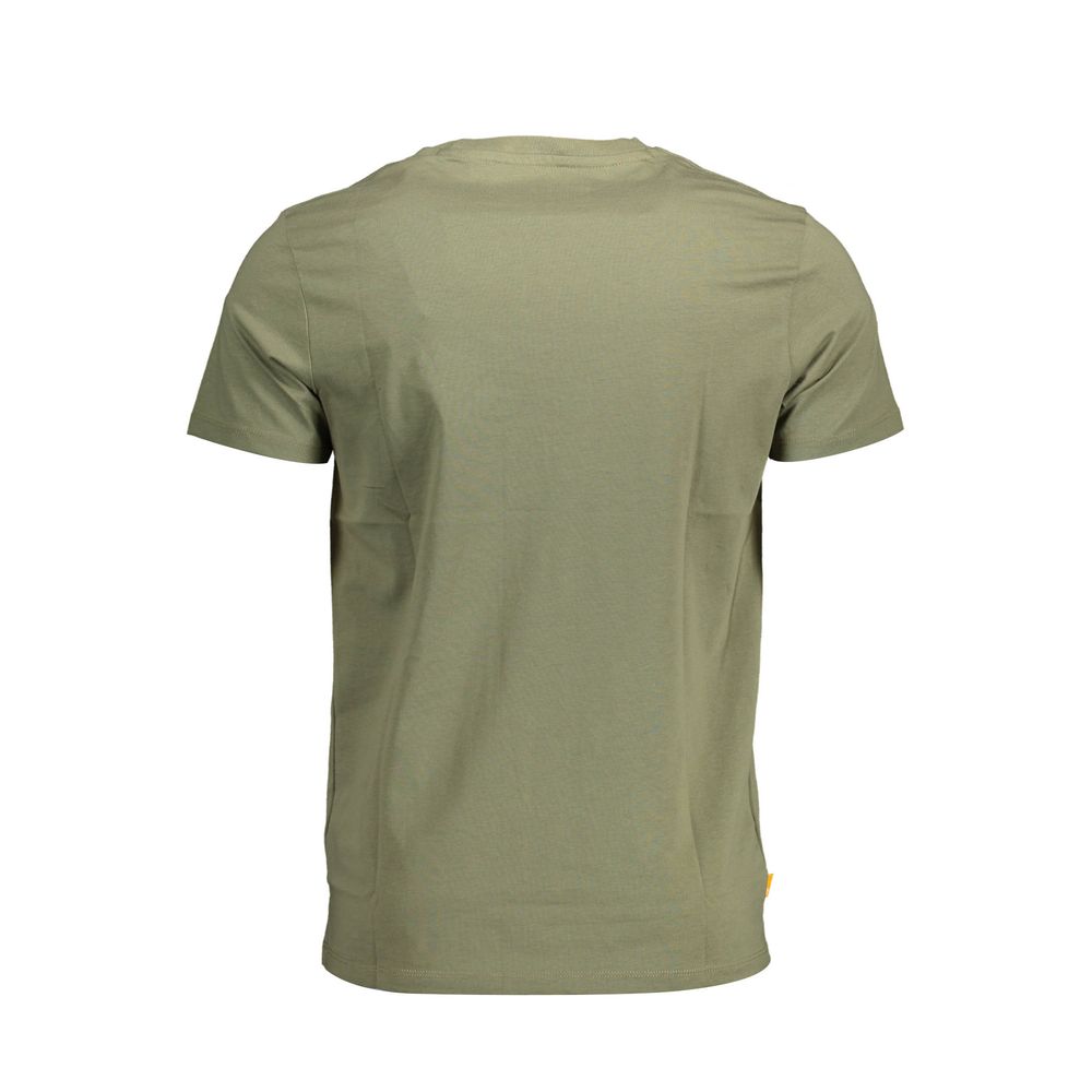 Green Cotton Men T-Shirt - GlamHub Luxury and Icon Brand Clothing